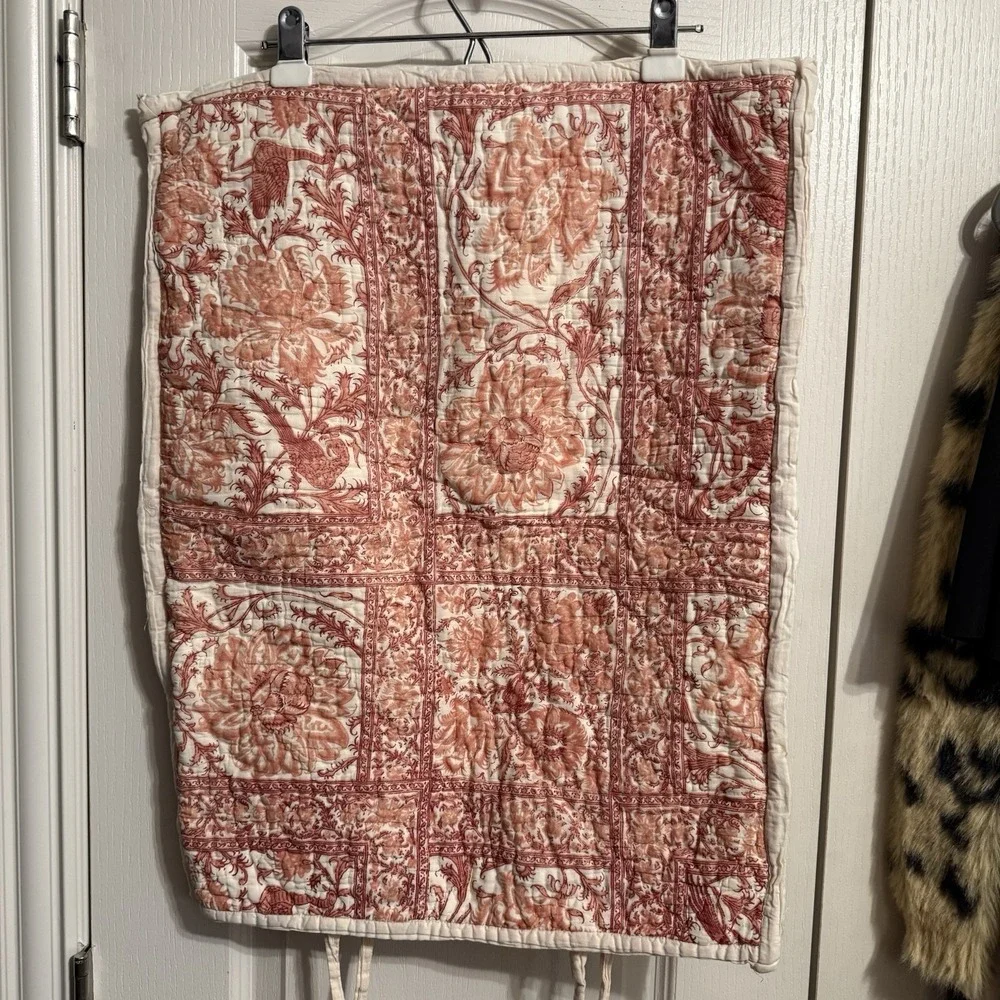Pottery Barn Floral Bird Standard Pillow Shams Set 2 Cottagecore Bohemian Luxury